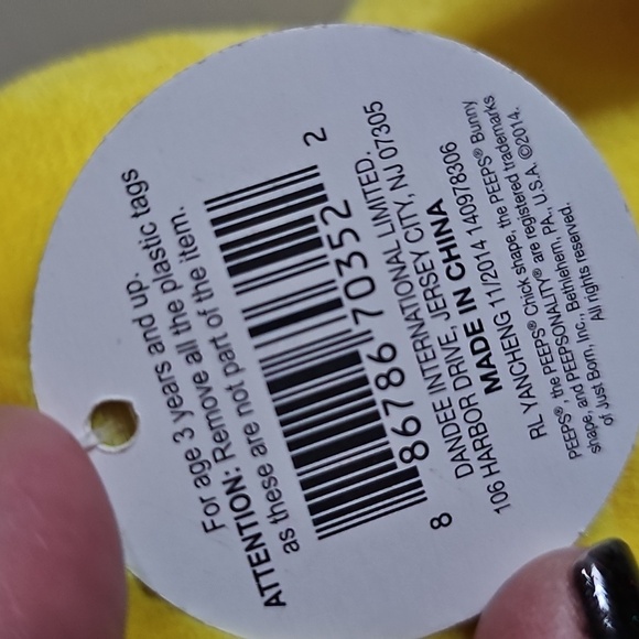 2 Peeps Chick & Bunny Yellow Plush Set - Picture 10 of 10